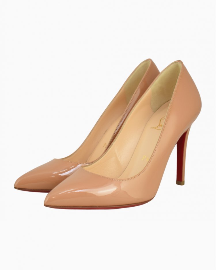 Scarpin Louboutin Pigalle Bege